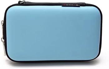 Small Protective Hard Shell Diabetic Travel Case Testing Supplies Kit Organizer Bag For Glucose Meter/Testing Strips/Lancing Device/Lancets/Blood Glucose Monitoring System/Hard Drive (Blue)