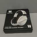 Wireless Gaming Headset with Noise Canceling Microphone for PS5, PC, PS4, 2.4G/Bluetooth Gaming Headphones with USB and Type-c Connector, Wired Mode for Controller Gamecube (White)