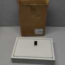 KYODOLED Key Storage Lock Box with Code, Locking Key Cabinet, 40 Key Holder Wall Mount with Combination Lock, Hooks & Tags Labels for Home, Office, Business, 2.5" D x 8.1" W x 12.1" H, White