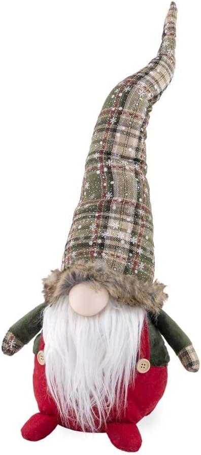 Boston International Decorative Winter Fabric Gnome Figurine, 27-Inches, Wynn The Winter Gnome (No Size)