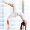 Women's knee-high socks, Brown, White, Black