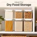 Kitchen Storage Containers, Set of 6, Food Organization and Storage Solution, 6-piece Set