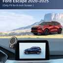 PZK Car Phone Holder for Ford Escape 2020 2021 2022 2023 2024 2025 Accessories 8-Inch Screen Fixed Clip Magnetic 15W Fast Wireless Charger Car Phone Mount Strong Magnets with Sunglasses Storage Box
