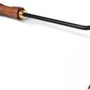 ROYTOA Triangle Hand Hoe, Heavy Duty Stainless Steel Weed Puller and Weed Remover Gardening Tool with Walnut Handle for Weeding, Soil Loosening and Cultivating
