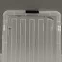 IRIS USA 91 Qt Stackable Plastic Storage Bins with Lids, 4 Pack - BPA-Free, Discreet Organizing Solution, Latches, Durable Nestable Containers, Secure Pull Handle, Made in USA - Pearl