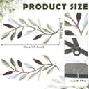 Zhengmy 2 Pieces Metal Tree Leaf Wall Decor Vine Olive Branch Leaf Wall Art Living Room, Hallway Wall Decor Outdoor Decoration(Colorful)