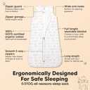 2-Pack Baby Sleep Sacks,Zipper Wearable Blanket - 0.5TOG Organic Cotton,Lightweight,Soft Cozy Toddler Sleeping Sack 6-12 months,Easy to Wear Large Newborn Transition Swaddles Sleepsacks (BumbleBear, M)