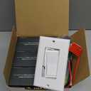 BESTTEN 6 Pack Dimmer Light Switch, LED Dimmer Switch, Single-Pole or 3-Way, for Dimmable LED, Halogen and Incandescent Bulbs, 120V, Wall Plate Included, UL Listed, White