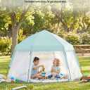Porayhut Large Pop Up Play Tent for Kids, 78" Instant Toddler Playhouse with Removable Floor & UV50+ Sun Shade, 360° Mesh Mosquito-Free Tent for Indoor Outdoor Beach Backyard, Fits 4 Kids, 235,558.4 cubic inches