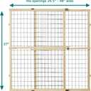 MYPET Wire Mesh Dog Gate: 29.5"-40" Wide, Pressure Mounted with No Tools; Expandable, Durable Pet Gates for Doors and Hallways, 37" Tall, Made with Sustainable Hardwood