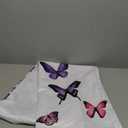 Ambesonne Butterflies Tablecloth, Various Different Butterflies with Wings Feminine Companionship Fun, Dining Room Kitchen Rectangular Table Cover, 60" X 84", Purple Pink