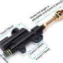 Universal Rear Brake Master Cylinder, Rear Foot Brake Hydraulic Master Cylinder Pump for Motorbike ATV Dirt Bike(Black)