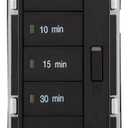 Eaton PT18M-BK 1800W 15 Amp 5-Button Minute Timer with Off Single-Pole, Black