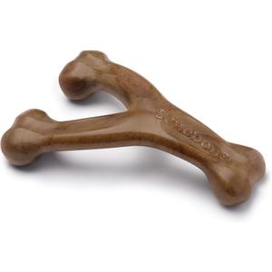 Benebone Wishbone Durable Dog Chew Toy for Aggressive Chewers, Made in USA, Large, Real Bacon Flavor