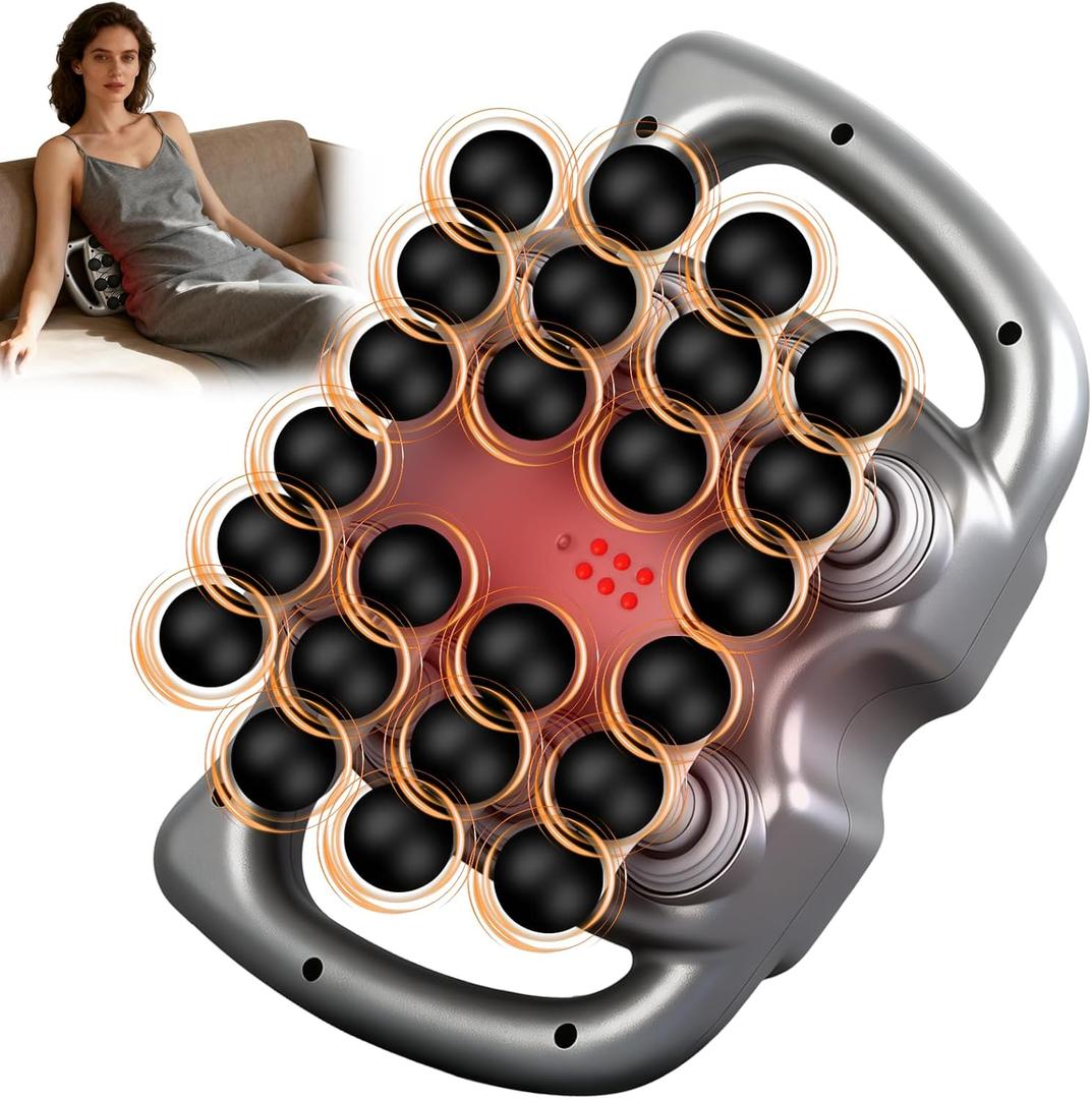 24-Head Massage Set, With 99 Levels & 9 Modes, Massage Deep Tissue, Legs, Waist, Neck and Back Massager for Muscle Pain Relieve, Quiet & Powerful Full Body Massager, Valentine's Day Gifts