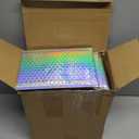 Henoyso 60 Pcs 6 x 9.5 Inch Holographic Bubble Mailers Metallic Bubble Envelopes Usable Size 5.12" x 7.87" Waterproof Self Seal Shipping Bags for Makeup Jewelry Small Business Packaging, Rainbow Color