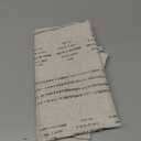 jinchan Boho Kitchen Curtains Linen Cafe Tier Curtains 24 Inch Bohemian Geometric Gray Striped Mudcloth Small Window Drapes for Living Room Bathroom Light Filtering Back Tab 2 Panels Grey on Flax