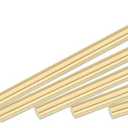 MECCANIXITY Brass Rod,Brass Solid Round Rod 2mm/0.08inch Diameter 100mm Length Lathe Bar Stock for RC Model DIY Craft Pack of 30