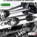 Front Left Driver Side CV Axle Shaft Assembly (Automatic/Manual Trans) for Mazda 3 2.0L 2.3L 2.5L, for Mazda 5 2006-2010 & 2012-2015 2.3L 2.5L, Replace for 66-8175