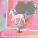 Giggle & Honey Musical Unicorn Jewelry Box for Girls | Music Boxes for Little Girls | Toddler Jewelry Box for 4 Year Old Kids | Toys for Toddlers | Birthday Gifts for Kids 5, 6, 7, 8, 9 Years