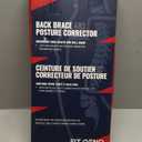 Fit Geno Posture Corrector for Women and Men - Adjustable Back Brace & Straightener for Scoliosis Hunchback Correction Back Pain Spine Corrector Back Support and Posture Trainer Large/X-Large (Black)