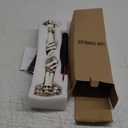 DRomance Black Flameless Taper Candles Battery Operated with Remote and Timer, Blood Dripping Wax LED Flickering Candles Skeleton Hand Holders Dinner Table Halloween Decor Lights(2 Pack, 3 x 12)