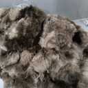 Faux Rabbit Fur Bubble Throw Blanket, 60"x80", Mocha Brown