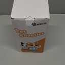 Reversible Dog Bed Mat - 35" x 27"Soft Dual-Sided Plush Pet Pad for Medium Small Dogs and Cat, Fully Washable Fleece Sleeping Mat, Warm Cushion for Crates, Kennels & Floors (Gray Paw Prints)