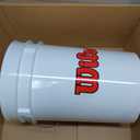 WILSON Sporting Goods Ball Bucket with Lid, White