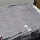 Charcoal Grey Linen Back Tab Curtains 84 Inch Length for Living Room -2 Panels Hook Belt Pleated Drapes Pocket Light Filtering Neutral Modern Farmhouse Privacy Semi Sheer Bedroom Curtains,Dark Gray