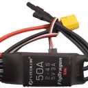 50A ESC 2-4S Electric Speed Controller 5v 3A BEC with XT60 & 3.5mm Bullet Plugs for RC Drone Airplane Brushless Motors