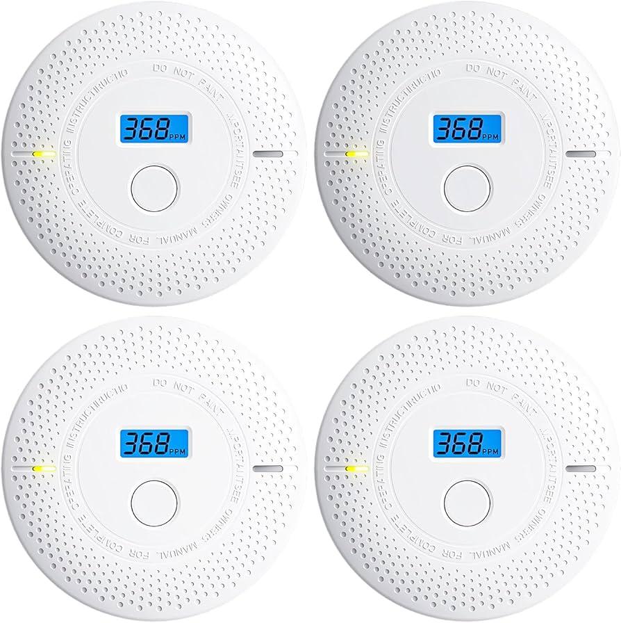 Photoelectric Smoke Alarm Smoke And Carbon Monoxide Detector, Manufacturing Date: 2025/01