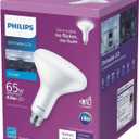 Philips LED Frosted Dimmable BR40 Light Bulb - EyeComfort Flicker Free - 8.8W = 65W - 800 Lumen - Daylight (5000K) - E26 Base - Indoor - Title 20
