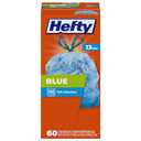 Hefty Blue Trash Bags, Blue, 13 Gallon, 60 Count