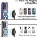 Magnetic Phone Mount, Phone Holder for Bike, Compatible with Magsaf or Normal Case- Sturdy Phone Grip for Gym Exercise, Workout Equipment, Stroller, Cart Handlebar (Black)