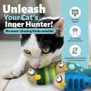 Woolbuddy Felted Wool Cat Toys 3 Fish Kick Toys for Indoor Cats, Catnip-Free & Durable