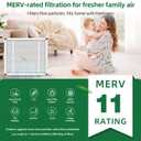 16 x 28 x 6 Furnace Filter Replacement MERV 11 Compatible with Honeywell POPUP2400 HVAC,Foldable (Actual Size: 16 X 27 1/8 X 5 7/8 In) (2-Pack)