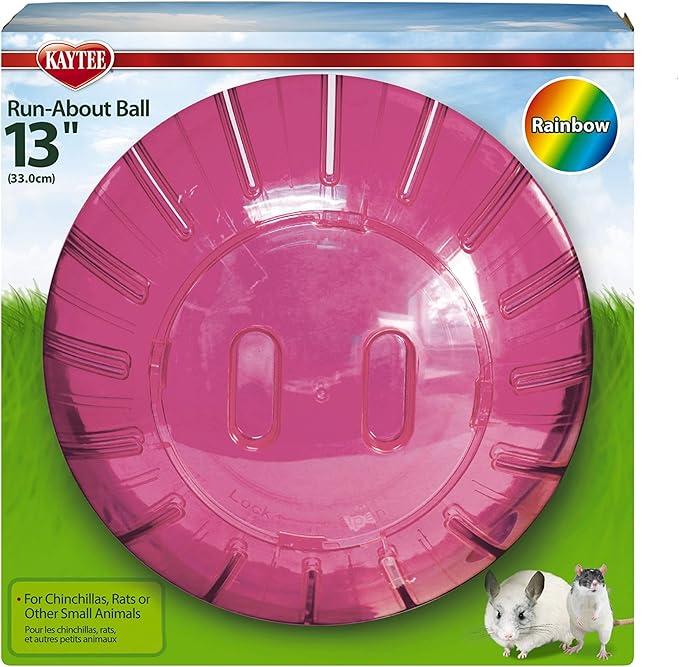 Kaytee 13" Assorted Color Run-About Exercise Ball For Pet Rats & Chinchillas