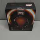 AOC Wireless Gaming Headset Compatible with PS5/4, Nintendo Switch, PC, Bluetooth 5.4 & 2.4GHz Gaming Headphones with Noise Canceling Mic, RGB, Type-C, 20ms Latency, 45H, 7.1 Virtual Surround- Black