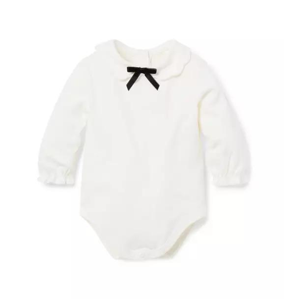 Janie & Jack 
Baby Bow Collar Bodysuit
 6-12 M