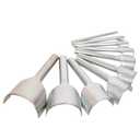 Baitaihem 10 Pcs Leather Tools Craft Half-Round Cutter Punch Belt End Cutter for Home Leather Sewing(5mm-50mm)