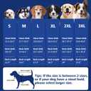 Fragralley Dog Coat Medium, Waterproof Dog Jacket with Warm Fleece Lining, Adjustable Reflective Dogs Winter Coat, Turtleneck Pet Coats for Cold Weather (Blue M)