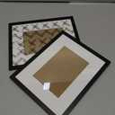 A PLUS MAX 8x10 Picture Frame Set of 2, Black Engineered Wood Frame for 8 x 10 Inch Picture Poster Photo, Light Weight 8 by 10 Frame with Wood-grain for Wall - 2 Pack/Black/8"x10"