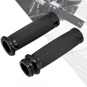 HDBUBALUS 1" Electronic Throttle Defiance Handlebar Grips 25mm Hand Grips Fit for Harley Touring Street Glide Road King Road Glide Electra Glide