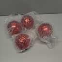 4in Large Christmas Ornaments Shatterproof Christmas Ball Ornaments Giant Xmas Tree Decoration Decorative Hanging Mercury Balls for Party,Home,Holiday (Red,4pc)