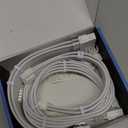 Sirlyr PSU Cable Extension Kit,One Way Bend Design PC Cables - Bright White Braided 1x 24Pin ATX / 2X 8 (4+4) Pin EPS/Gold-Plated 2X 8 (6+2) Pin PCIE for Power Supply,16AWG 5 Kits