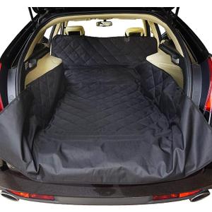 Dogs Cargo Liner Cover for Pets SUV Cars Waterproof Non Slip Universal Fit with Bumper Flap Black 52 82 Standard