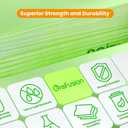 GreFusion Compostable Bags for Kitchen Compost Bin, 1.2 Gallon, 125 Count, Certified by BPI and ASTM, Leakproof and Odor Control