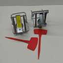 2 Pack Mole Traps, Galvanized Steel Scissor Trap, Reusable Mole Trap Killer, Easy Set Mole Eliminator Trap for Lawns