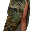THLAI Women Midi Skirt Camo Cargo Skirt for Women Sexy High Split Skirt Maxi Skirts Novelty Skirts XXL
